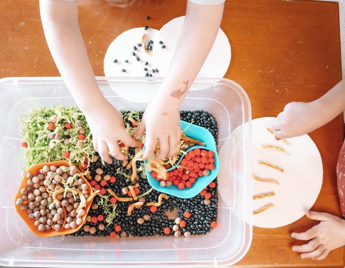 Make Your Own Taco Sensory Bin